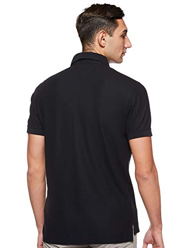 Tommy Hilfiger Core Hilfiger Regular Polo, Negro (Flag Black 060), Small para Hombre