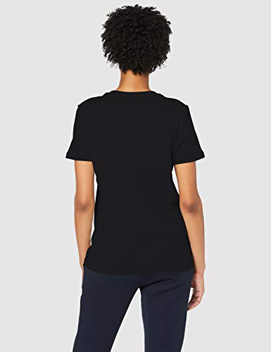 Tommy Hilfiger Heritage Crew Neck Graphic Tee Camiseta, Schwarz (Masters Black 017), Small para Mujer