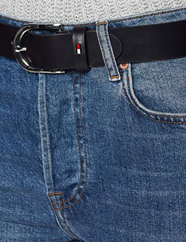 Tommy Hilfiger New Danny Belt Cinturón, Azul (NIGHT SKY 421), 85 cm para Mujer