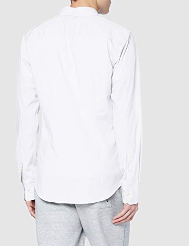 Tommy Hilfiger Original Stretch Camisa, Blanco (Classic White 100), Medium para Hombre