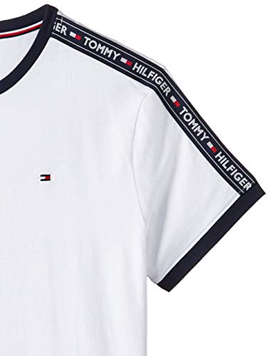 Tommy Hilfiger RN tee SS Camiseta, Blanco (White 100), Medium para Hombre