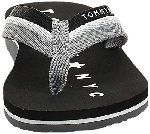 Tommy Hilfiger Tommy Loves NY Beach Sandal, Chanclas para Mujer, Negro (Black 990), 39 EU