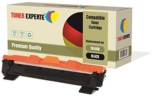 TONER EXPERTE® TN1050 Cartucho de Tóner Compatible para Brother HL-1110 HL-1112 DCP-1510 DCP-1512 DCP-1610W DCP-1612W HL-1210W HL-1212W MFC-1810 MFC-1910W (1000 páginas)