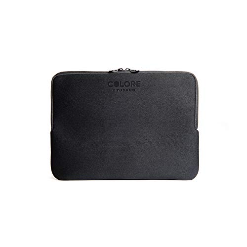 Tucano Colore Second Skin 12.5" Sleeve Case Negro - Funda (31,8 cm (12.5"), Sleeve Case, Negro, Monótono, Resistente al Polvo, Resistente a rayones, 29,5 cm (11.6"))