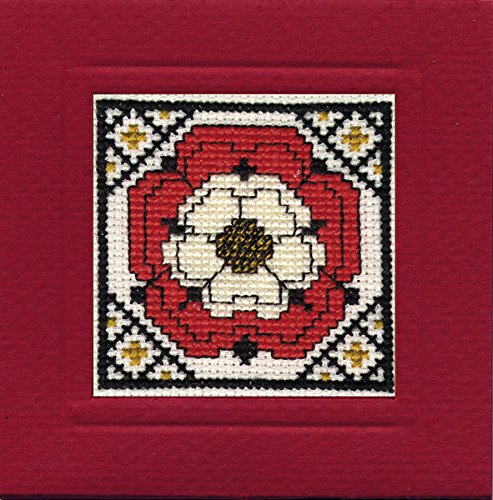 Tudor Rose Card Kit - Cross Stitch Kit