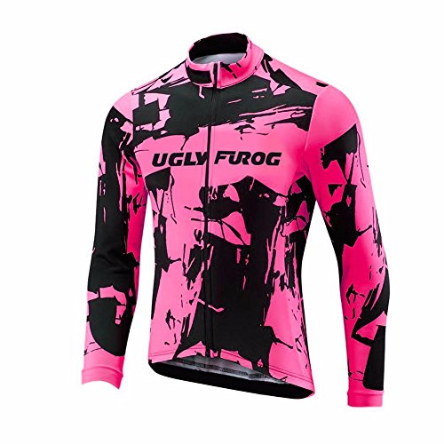 Uglyfrog 2019 Bike Wear De Camiseta Ciclismo con Manga Larga MTB Maillot Triatlon Ciclismo Hombre Equipacion Ciclista Actualización de Estilo ESHSLJ01