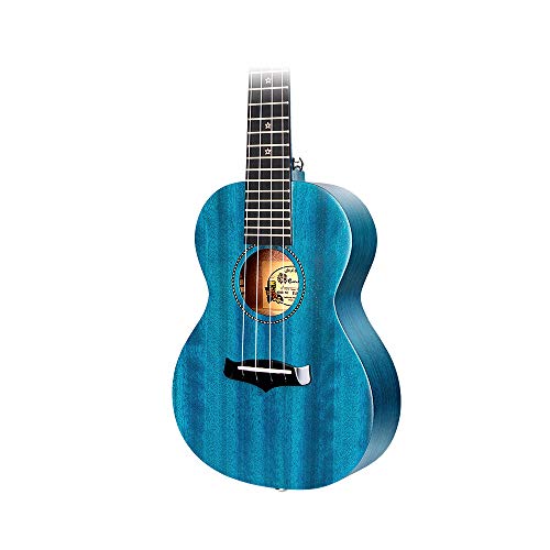 Ukelele Concierto Enya EUC-25D BU 23 pulgadas Azul la Parte Superior de Caoba Sólida con Bolsa de Ukeleles Correa Afinador Cuerdas Cejilla Paño Limpio