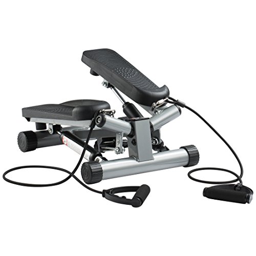 Ultrasport Máquina de step Swing Stepper con cintas de entrenamiento / aparato de entrenamiento Stepper con consola inalámbrica – stepper Up-Down para principiantes y usuarios avanzados, step pequeño