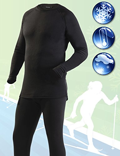 Ultrasport Thermal Underwear Set Conjunto, Hombre, Negro, L