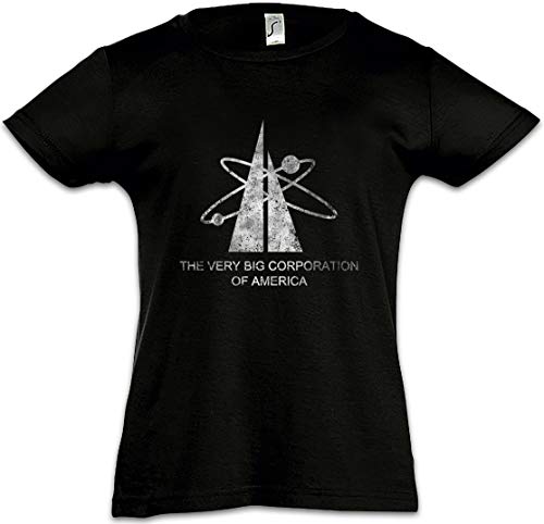 Urban Backwoods The Very Big Corporation of America Sign Camiseta para Niñas Chicas niños T-Shirt Negro Talla 2 Años