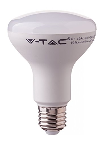 V-TAC Bombilla LED 10W, Bulb Reflector R80 Chip Samsung Pro Casquillo E27