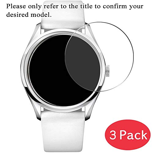 VacFun 3 Piezas Vidrio Templado Protector de Pantalla para Tissot Gentleman Swiss T9274074626100, 9H Cristal Screen Protector Alta Definición Película Protectora Reloj Inteligente Smartwatch Pulsera