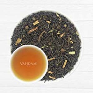 VAHDAM, Masala Chai con sabor a vainilla | 200 gramos (100 tazas) | ALIVIO Y RESTAURACIÓN DE ESTRÉS | Masala Chai Tea | Deliciosa mezcla de té de vainilla | Té de chai con especias hojas sueltas