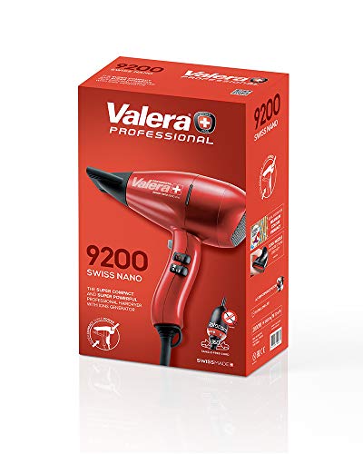 Valera Nano SN 9200Y RC - Secador (potencia 1800W, 6 combinaciones de temperatura y flujo de aire), color rosa