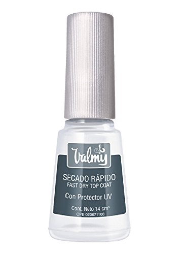 Valmy Secado Rápido – Esmalte de Uñas Top Coat para Brillo y Protección, 1 Unidad (1 x 14 ml)