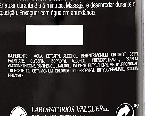 Válquer Máscara Post Alisado - 300 ml.