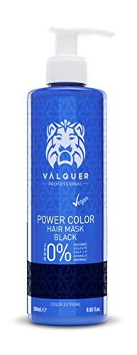 Válquer Professional Power Color Mascarilla De Cabello (Negro) - 290 ml.