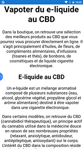 Vapoter du e-liquide au CBD