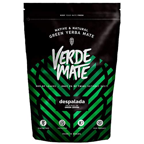 Verde Mate Green Despalada 500g, Yerba Mate Sin Palo, Yerba Mate Clásica de Brasil, ,Con Cafeína Natural, Sin Gluten, Sin humo