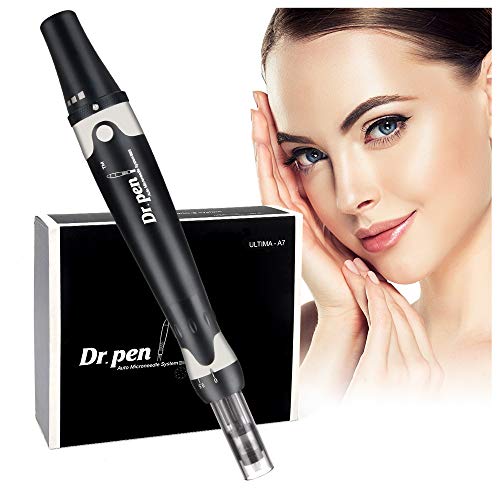 【Versión mejorada】 DermaPen, Dr.Pen Ultima A7 Microneedling eléctrico 0-2.5mm Ajuste para arrugas Estiramiento, antienvejecimiento, marcas, cicatriz y pérdida de cabello