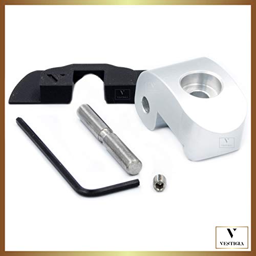 Vestigia® - Reforzado Gancho Lock Latch Enganche de Sustitución para Manillar de Patinete Xiaomi M365, Bisagra Hebilla de la Cerradura, Piezas de Repuesto Parte accesoria (Natural)
