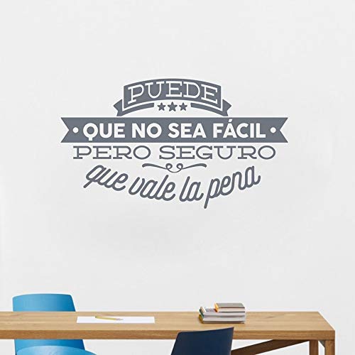 Vinilos decorativos de pared España Citas famosas Frases inspiradoras Tatuajes de pared Pegatinas Decoración de la sala de estar Pegatinas de pared para decoración del hogar A9 70x40cm