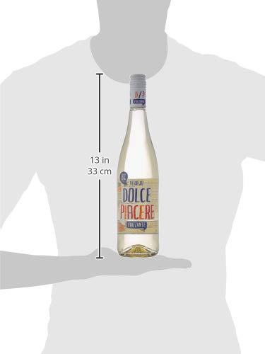 Vino Blanco Dolce Piacere Frizzante, Pack de 6 Botellas de 750 ml (Total: 4.5 L) Bodega Cuatro Rayas