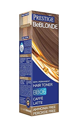 Vip's Prestige BeBlonde Tinte Semi Permanente, Cafe Latte BB06, Sin Amoniaco Sin Peroxide