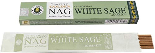 VISAYSHREE Incienso Golden NAG White Sage 15 grs