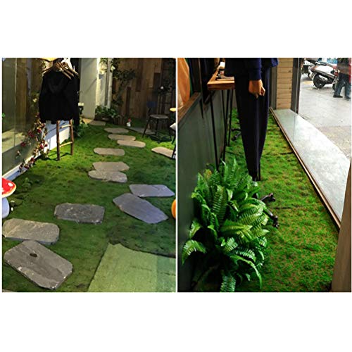 VORCOOL Césped Artificial Césped Césped Artificial Hierba Césped Grueso Sintético Alfombra Miniatura Jardín Ornamento Casa de Muñecas para Jardín Decoratio Patio (Punto de Color)