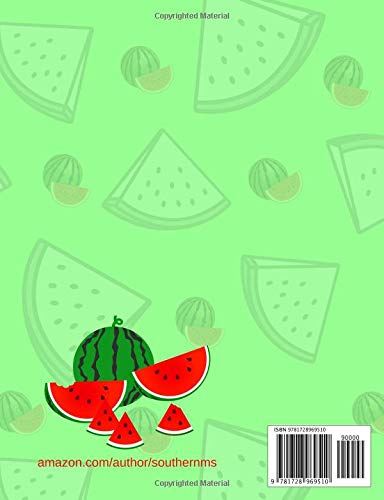 W is for Watermelon Composition Notebook: Primary Story Journal | Grades K-2 Exercise Book | Write and Draw Pages with Picture Space and Dotted Midline