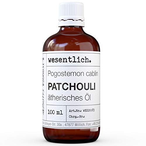 wesentlich Patchouli - Aceite esencial puro. Aceite 100% natural, en botella de cristal (100 ml)