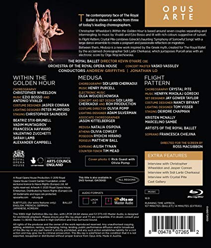 Wheeldon, C.: Within the Golden Hour / Cherkaoui, S.L.: Medusa / Pite, C.: Flight Pattern [Ballets] (Royal Ballet, 2019)(BD) [Blu-ray]