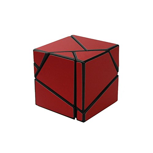Wings of wind - Ghost Cube Black Body DIY Nuevo Cubo de la Magia de la Velocidad de la Etiqueta, Cubo del Rompecabezas del Fantasma 2x2x2 (Rojo)