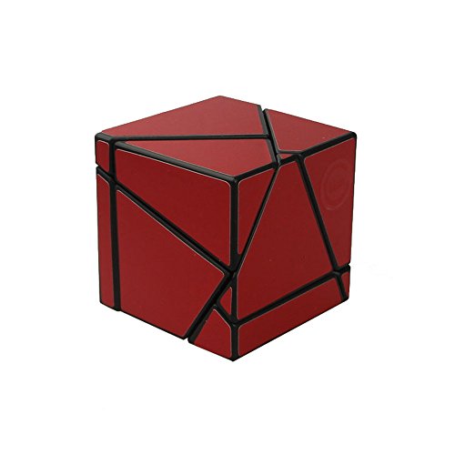 Wings of wind - Ghost Cube Black Body DIY Nuevo Cubo de la Magia de la Velocidad de la Etiqueta, Cubo del Rompecabezas del Fantasma 2x2x2 (Rojo)