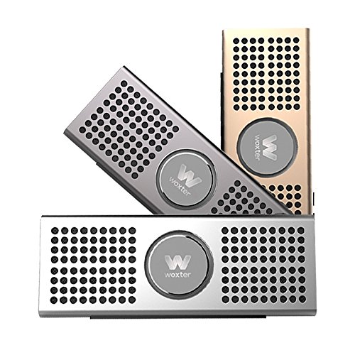 Woxter Big Bass BT-20 Golden- Altavoz portátil Bluetooth Ultracompacto de Aluminio, 10W (Bluetooth 4.0+EDR,función Manos Libres,Lector de Tarjetas, Entrada AUX), Color Dorado