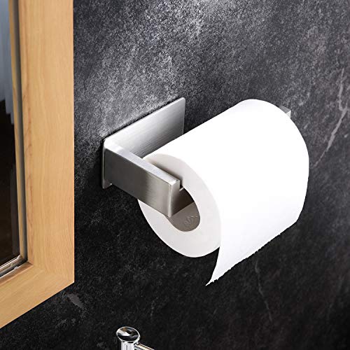 YIGII Portarrollos Para Papel Higiénico Adhesivo Portarrollos Baño sin taladro Porta Rollos de Papel Higienico Acero Inoxidable