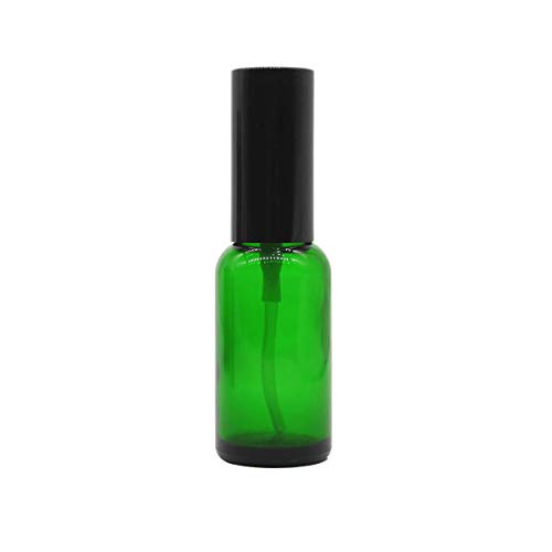 Yizhao Verde Pulverizador Cristal 30ml, Glass Spray Bottles con [Atomizador],para Aceites Esenciales, Mezclas de Aromaterapia, Perfumes, Masajes, Líquidos Químicos, Farmacéutico– 6Pcs