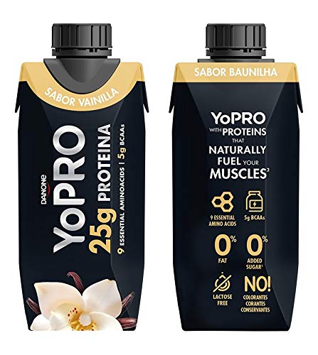 YoPRO Pack 8 unidades batido 25G de Proteína sabor vainilla de 330 ml - Total 8 x 330 ml