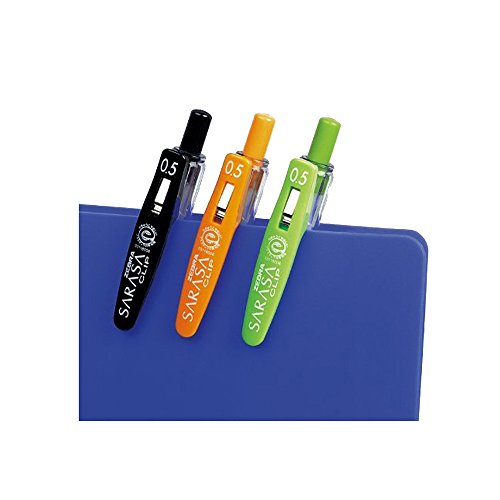 Zebra Sarasa Push Clip Gel Ink Pen - 0.5 mm - 10 Color Set by Zebra