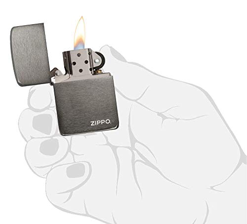 Zippo 1941 Replica Mechero, Metal, Negro Frio, 3.5x1x5.5 cm