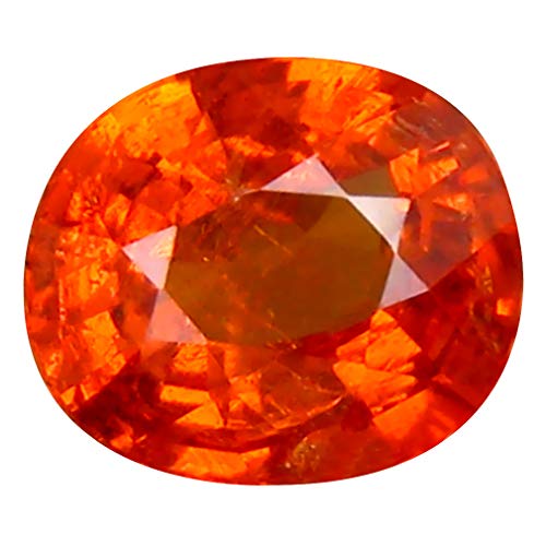 1.35 ct Corte ovalado (7 x 6 mm) Namibia Fanta Color Naranja Mandarina Granate Spessartine Piedra preciosa suelta natural