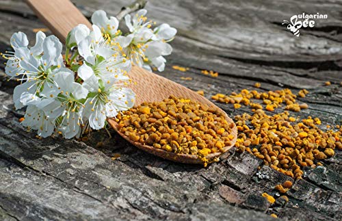 500 g de polen de abeja orgánico recolectado de las flores y hierbas silvestres del bosque, la flora virgen búlgara más variada