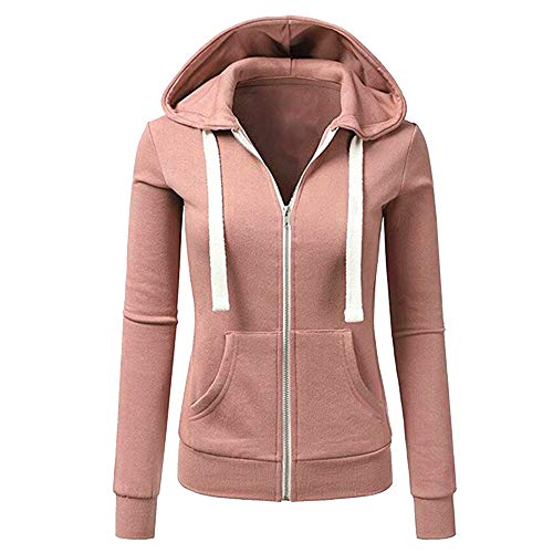 Abrigo De Invierno con Capucha De Las Mujeres Patchwork Chaqueta con Cremallera De Lana Caliente Abrigo De AlgodóN con Capucha Casual Outwear Sudadera con Capucha Deportiva riou