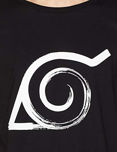 ABYstyle - Naruto Shippuden - Camiseta - Konoha - Hombre - Negro (S)