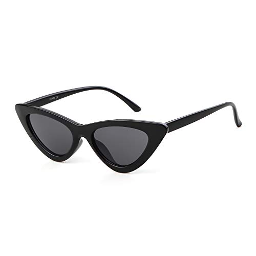 ADEWU Gafas de sol ojo de gato gafas de protección para niñas mujeres, estilo vintage Gafas de sol retro de Kurt Cobain