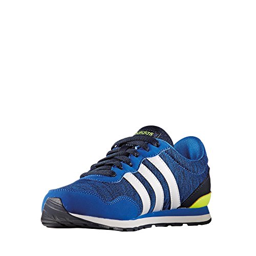 adidas V Jog K - Zapatillas de deportepara niños, Azul - (Azul/FTWBLA/Maruni), 4