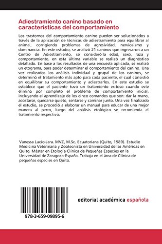 Adiestramiento canino basado en características del comportamiento