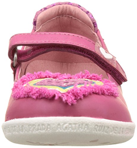 Agatha Ruiz de la Prada CŒUR Patch, Merceditas para Niñas, Rosa (Fucsia A), 26 EU