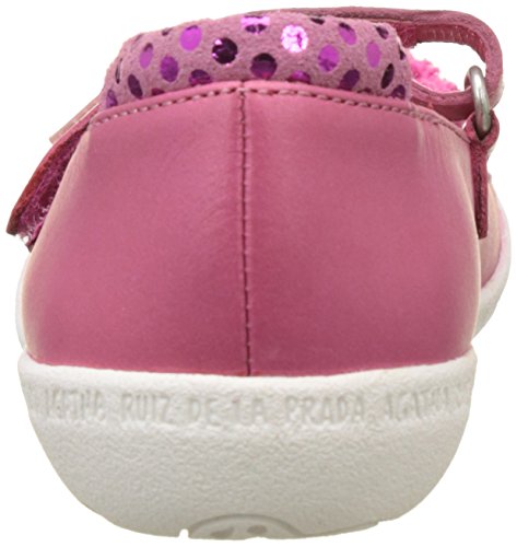 Agatha Ruiz de la Prada CŒUR Patch, Merceditas para Niñas, Rosa (Fucsia A), 26 EU